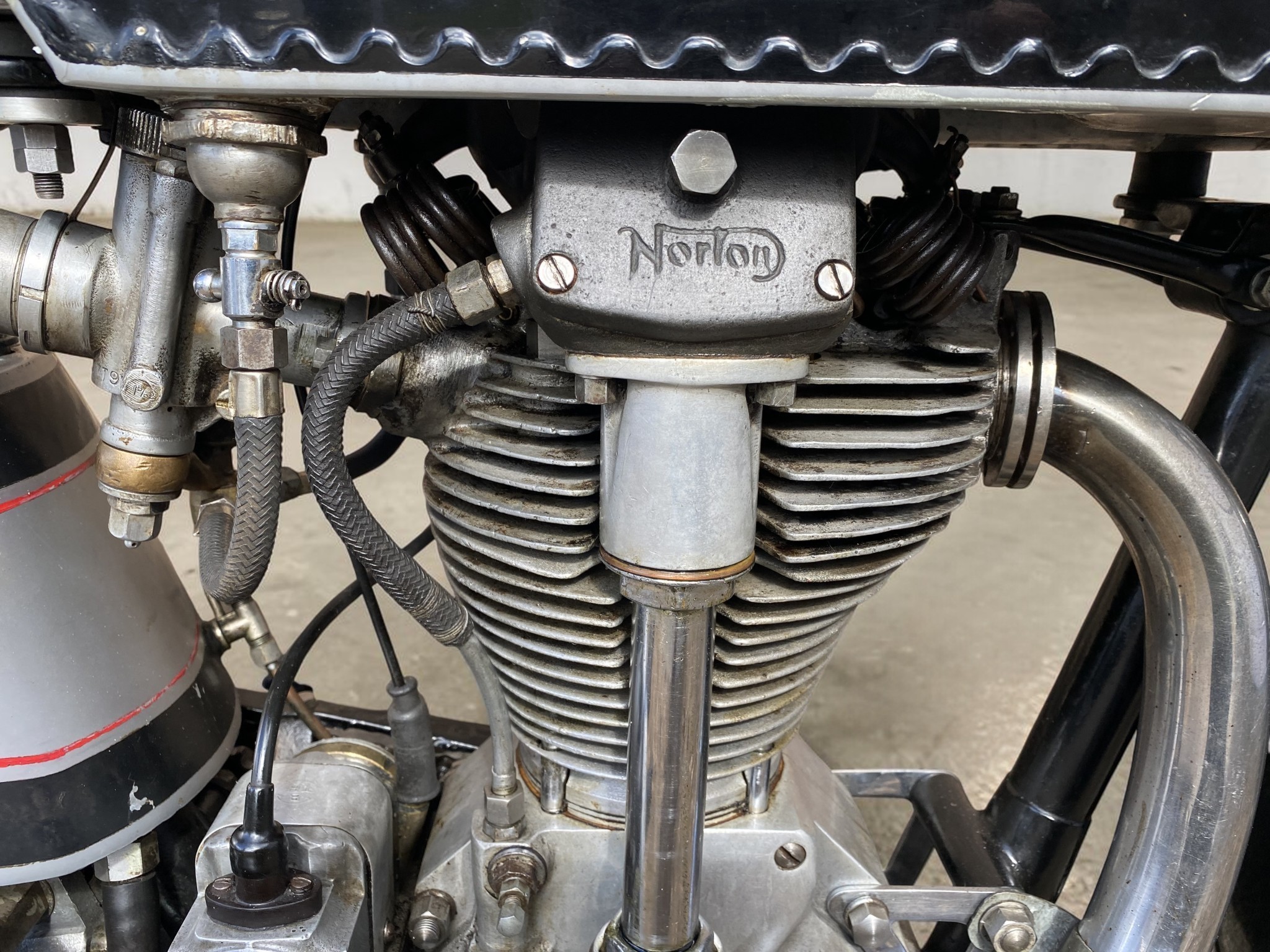 1933 Norton International Model 30 cylinder detail